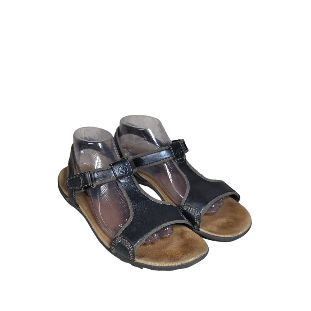 Timberland Earthkeepers Belgrade Leather T Strap Adjustable Sandals Womens 10
